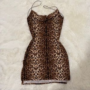 Leopard Print Mini Dress